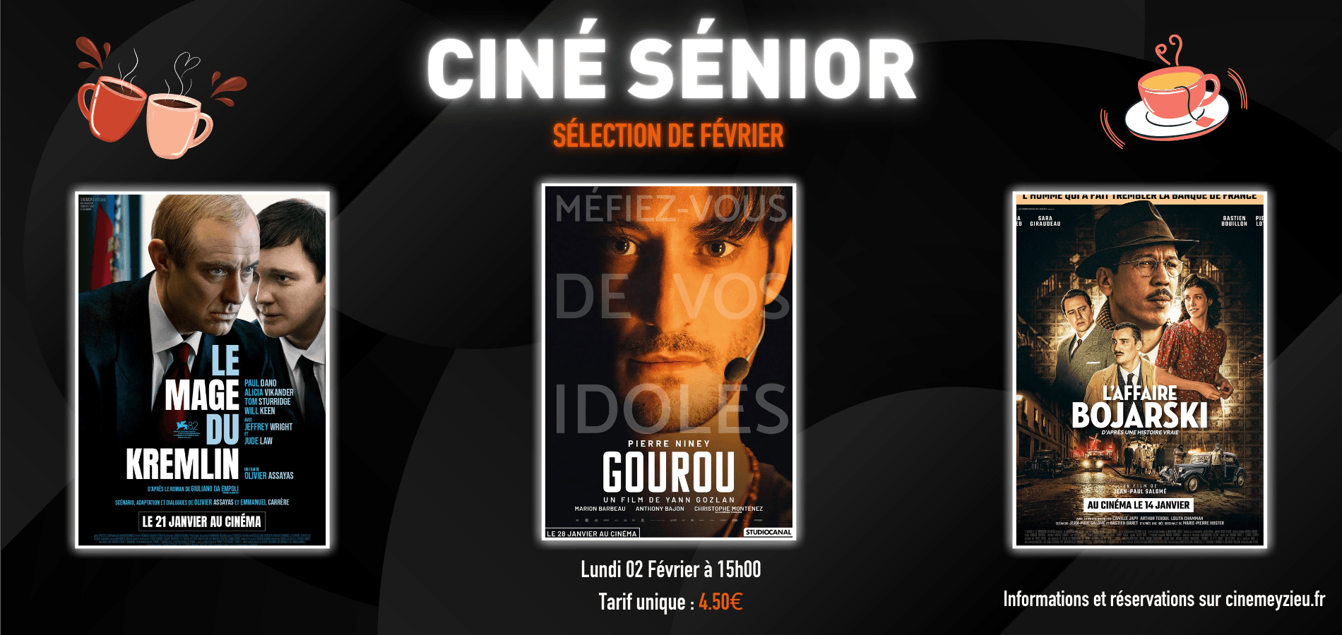 actualité Ciné Sénior Février