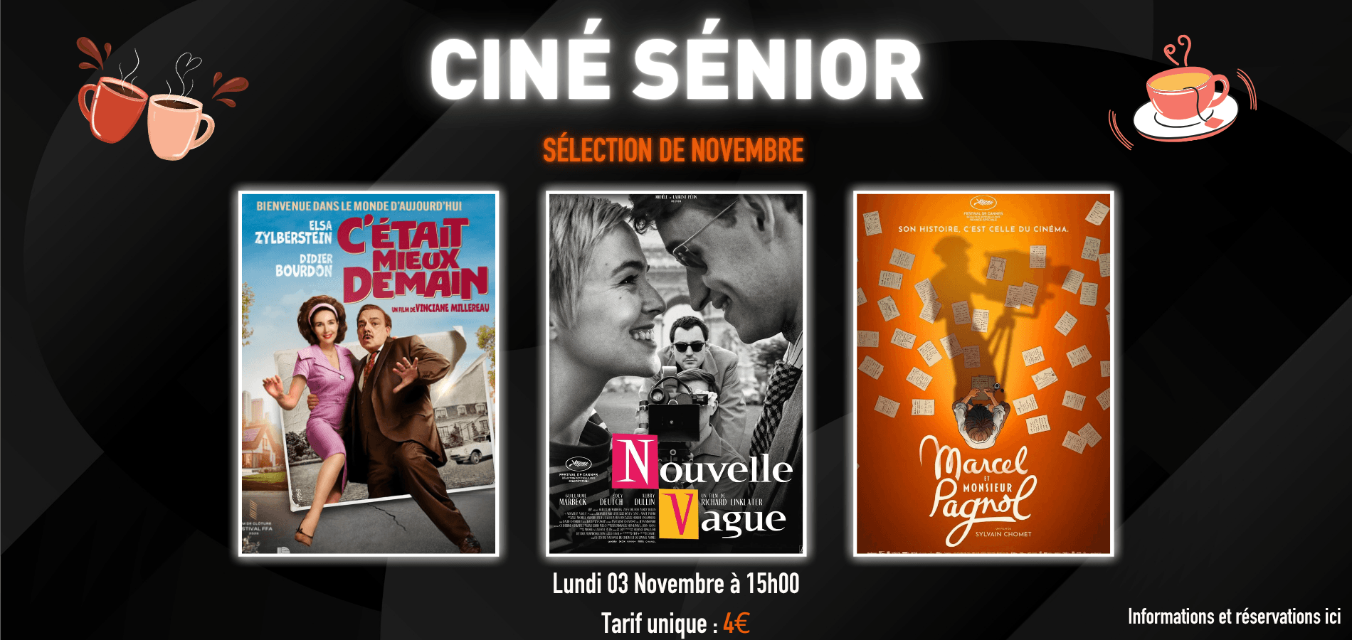 actualité Ciné sénior Novembre